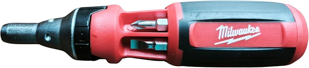 Milwaukee Universal Ratchet Screwdriver 9 in 1 Multicoloured