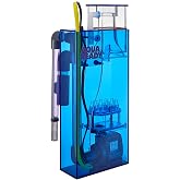 AquaReady Hang On Back Protein Skimmer for Saltwater Aquariums HOB-1.5, Up to 75 Gallon Fish Tank Filtration, Hang On External, Adjustable, Ultra Quiet Pinwheel Pump
