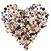 Swpeet 650 Pieces Assorted Sizes Resin Buttons 2 and 4 Holes Round Craft Buttons for Sewing DIY Crafts Manual Button Painting (Coconut Shell Color)
