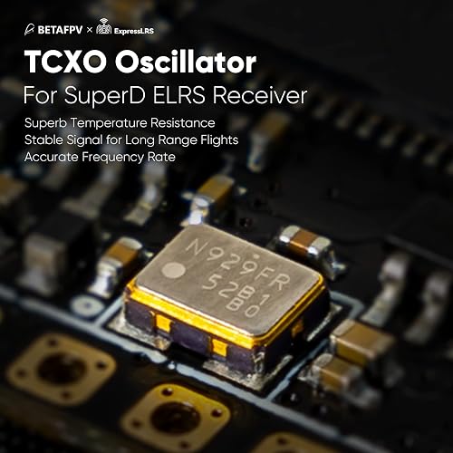 Récepteur SuperD ELRS Diversity BETAFPV – Double Chaîne RF, 2 Antennes, Tech TCXO, Protocole CRSF, Idéal Pour Drone FPV, Avion Longue Portée, Photo Aérienne Et Freestyle