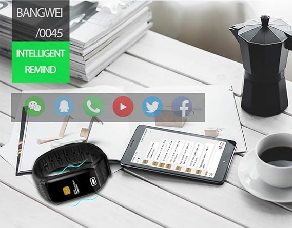 LIGE Fitness Tracker IP67 reloj inteligente impermeable pulsera de ...