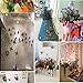 Romantiko 24 Pcs Fashion 3D Double Wings Butterfly Stickers Decor Decal Wall Stickers Art For Home and Room. (Purple)