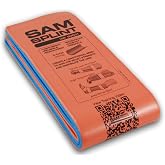 SAM Medical SAM Splint Flat Fold, Orange/Blue, 36" x 4.25" - 1 Ct | Moldable Aluminum Foam, For Fractures, Sprains &amp; Strains, 1 Count