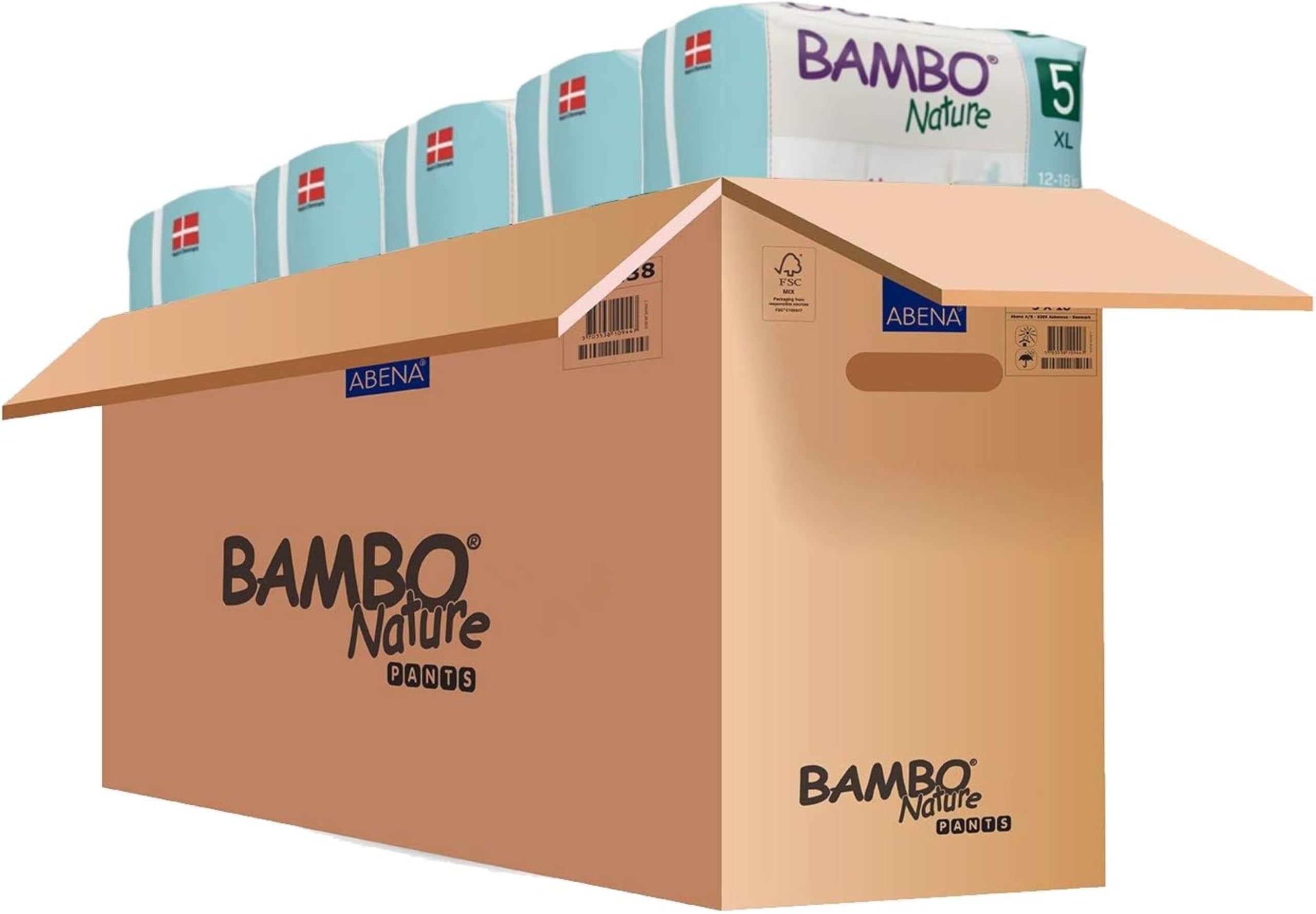 Bambo Nature Premium Training Pants, Pull Ups, Eco-Friendly Potty Training Pants, Training Nappy Pants, Secure & Comfortable, Discreet Pants For Active Day & Comfy Night's Sleep - Size 5 / XL, 5x 19PK