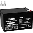 Miady 12V 7Ah Rechargeable Sealed Lead Acid Battery(1 Pack)