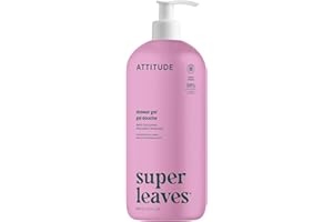 ATTITUDE Soothing Shower Gel, Dermatologically Tested, Plant and Mineral-Based, Vegan Personal Care Products, White Tea Leaves, 32 Fl Oz