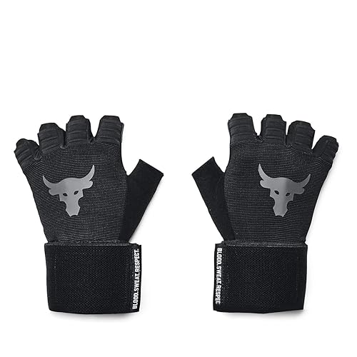 Under Armour 1353074 Men's UA Project Rock Training Gloves, Black