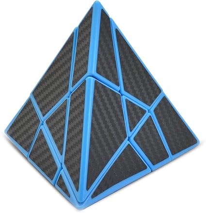 Cubelelo LeFun Carbon Fibre Pyraminx Ghost Cube Pyramid speedcube Rubix Rubic Rubiks