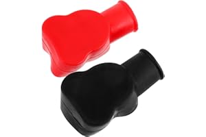ULTECHNOVO Battery Terminal Covers PVC Insulated Protector Caps for Car and Marine Use, 1 Pair Battery Cover