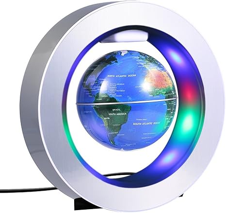 Amazon Co Jp Yosoo 磁気浮上 地球儀 浮遊 回転型の地球儀 浮く地球儀 自動回転 Ledライト 空中浮遊 空中浮揚 世界地図 360度回転 球体点灯回転 電磁誘導 リニアモーターカー地球儀 英語表記 ベース付き 点灯 オフィス 飾り用品 世界地図 教学用 パーティー