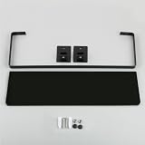SAYAYO Black Tempered Glass Shelf 38cm Wall Mounted SUS304 Rail view 7