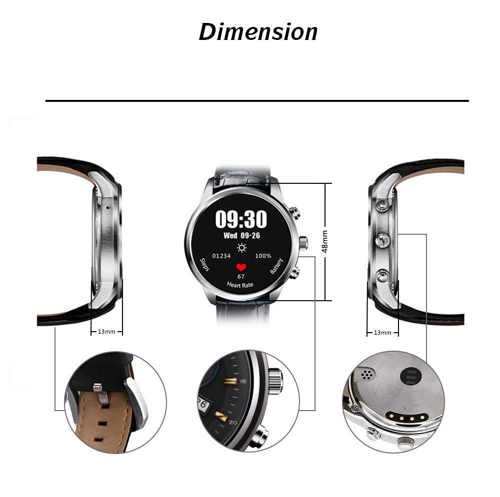 Finow Smart Watch X5 Air Wearable Devices Android OS 2GB RAM 16G ROM Heart Rate Monitor Pedometer WiFi 3G Bluetooth Watch Phone (Black)