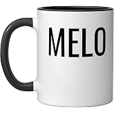 Melo Ceramic Mug, Black/White, 11oz