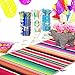 CRJHNS Mexican Serape Table Runner, Handwoven Cotton Serape Runners for Fiesta Party Wedding and Home Decorations,14x84 Inch (14x84/Rose Red)