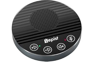 CMTECK USB Speakerphone, Computer Conference Microphone Desktop Speaker with Mute Function for Streaming, 360°Omnidirectional Voice Pickup, LED Indicator, VoIP Calls, Skype, Interviews, Chatting