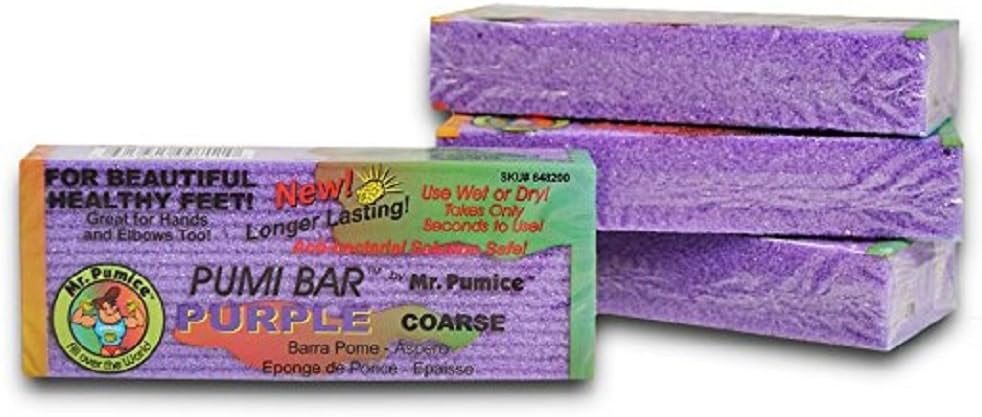 Mr. Pumice PUMI Bar Purple - 4 Pumice Bars: Sports & Outdoors