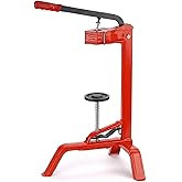 Italian Floor Wine Corker for Bottling, Adjustable Plunger and Grip Handle | Rolled steel frame | works with #7, #8 and #9 corks | molded handle | stable floor design for home wine making equipment
