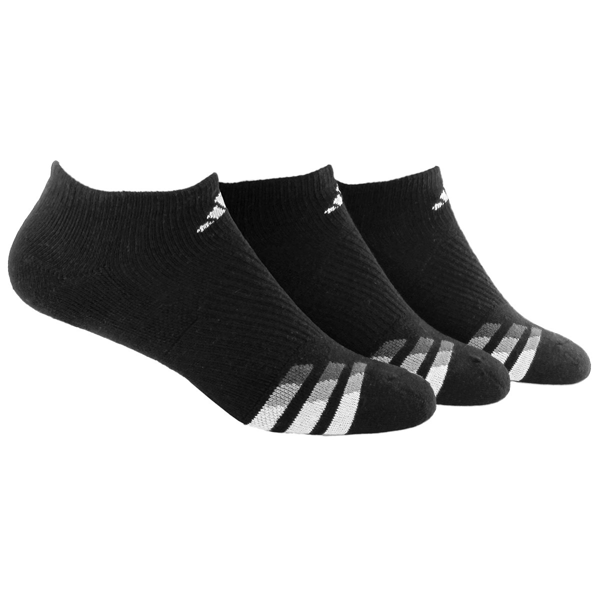 adidas Men's Cushioned No Show Socks (3Pair) ExerciseN