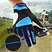 JUSTKIT Cycling Gloves -Touch Screen Full Finger Bike Gloves - Windproof Mountain Bike Gloves - Road Racing Bicycle Gloves - Gel Pad Biking Gloves for Women and Men