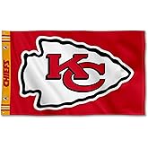 Kansas City Chiefs Printed Header 3x5 Foot Banner Flag