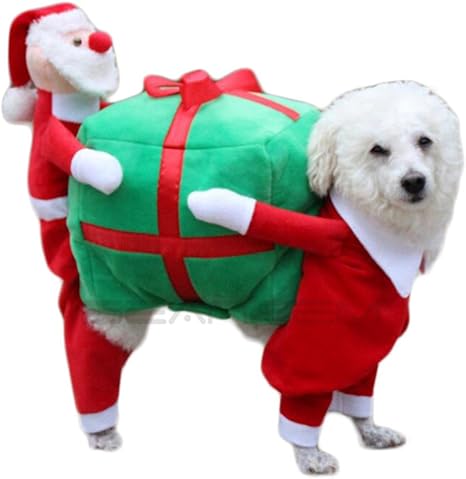 Immagini Divertenti Animali Natale.Inpay Animale Domestico Costumi Abbigliamento Divertente Portando Natale Cucciolo Gatto Costume Con Coccolone Peluche Morbido Partito
