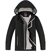 LOKTARC Boys Girls Rain Jacket Kids Lightweight Waterproof Hooded Raincoats Windbreakers