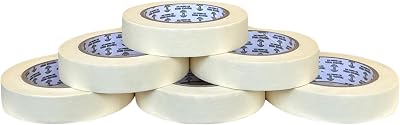REQUISITE NEEDS Masking Tape 6pk 24mm x 50m Painters Decorators DIY Packaging