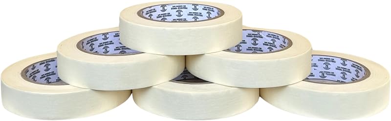 REQUISITE NEEDS Masking Tape 6pk 24mm x 50m Painters Decorators DIY Packaging