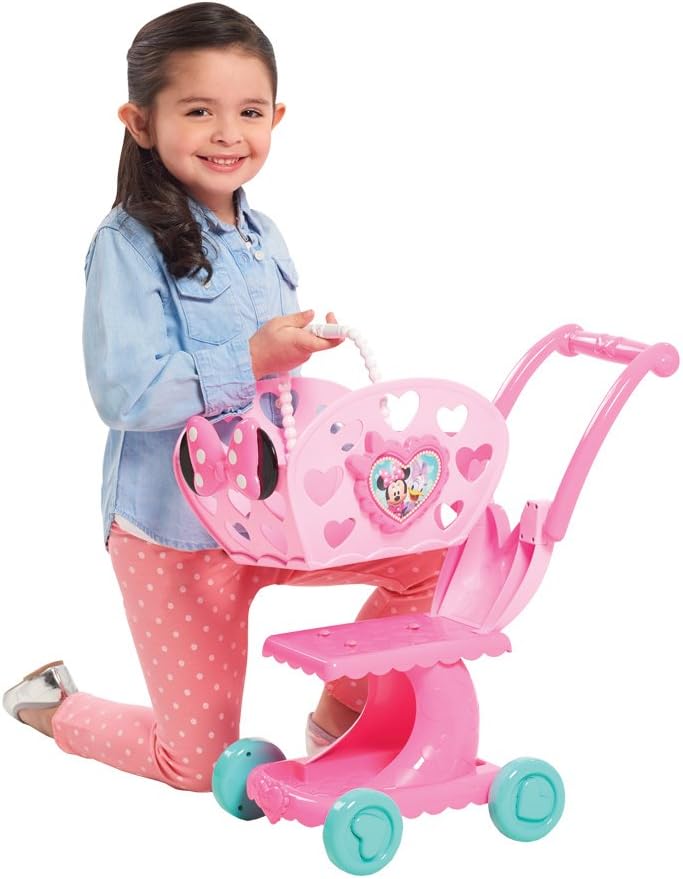 minnie happy helpers bowtique shopping cart pink