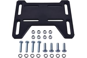 AKSGKGQ Mini Bike Engine Mount Plate for 79cc 97cc 100cc Coleman CT100U CC100X Mega Moto mm80, for Hoverheart MB001 Baja DB30 Motovox MBX10, Direct Bolt-On Swap for Predator 212 196 224cc Black