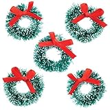 Baker Ross Mini Christmas Wreaths Creative Xmas Art Supplies for Christmas Crafts and Decorations (Pack of 6)