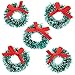 Baker Ross Mini Christmas Wreaths Creative Xmas Art Supplies for Christmas Crafts and Decorations (Pack of 6)