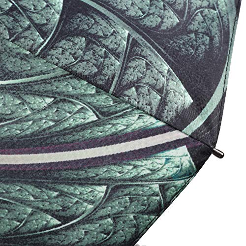 Kobold Folding Teflon Coating Windproof Double Canopy Umbrella Flower Lightweight Anti-UV Sun Rain Umbrellas for Women Men
