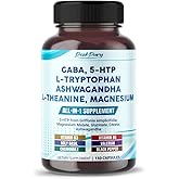 PEAKPURY GABA, 5-HTP L-Tryptophan Ashwagandha Chamomile L-Theanine Magnesium