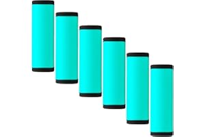 BAGSWEET Luggage Handle Wrap 6 Pack-Neoprene Luggage Handle Wraps For Suitcase/Beach Bag/Backpacks Bright Suitcase Identifiers Travel Accessories For Airplane (Aqua)