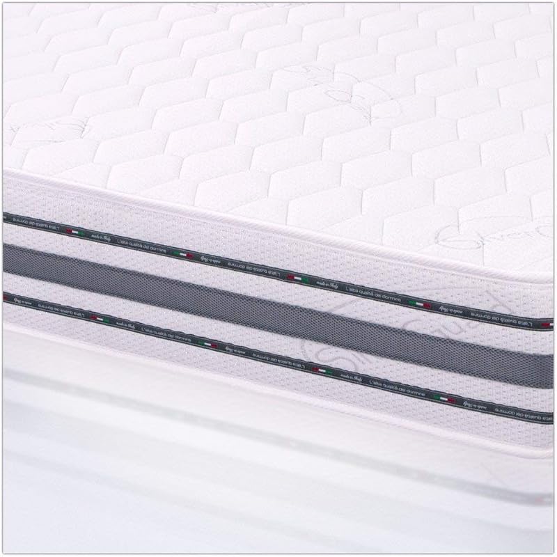 i sogni italiani Matelas 160 x 195 x 22 cm - Mousse à mémoire de forme, revêtement Silver | Sommo