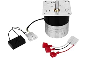 AOWOIL SRV7000-670 Auger Feed Motor Replacement for pelpro PP130, PP130-B, PP130-RF, PP60, PP60-RF, PP70, PP150,PPC90, TSC90 Pellet Stove, 2RPM Synchronous Auger Feed Motor.