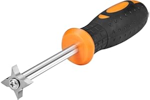 Sukiise Golf Club Groove Sharpener, Re-Grooving Tool and Cleaner for All Irons Pitching Sand Lob Gap and Approach Wedges, Generate Optimal Backspin, Groove Repair Tool, Tungsten Carbide Head