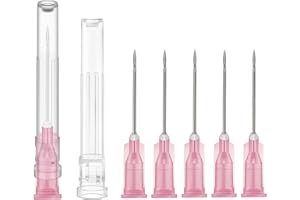 HABEUNIVER 18Gauge Dispensing Needle 1" - Luer Lock Syringe Needle, Pack of 100