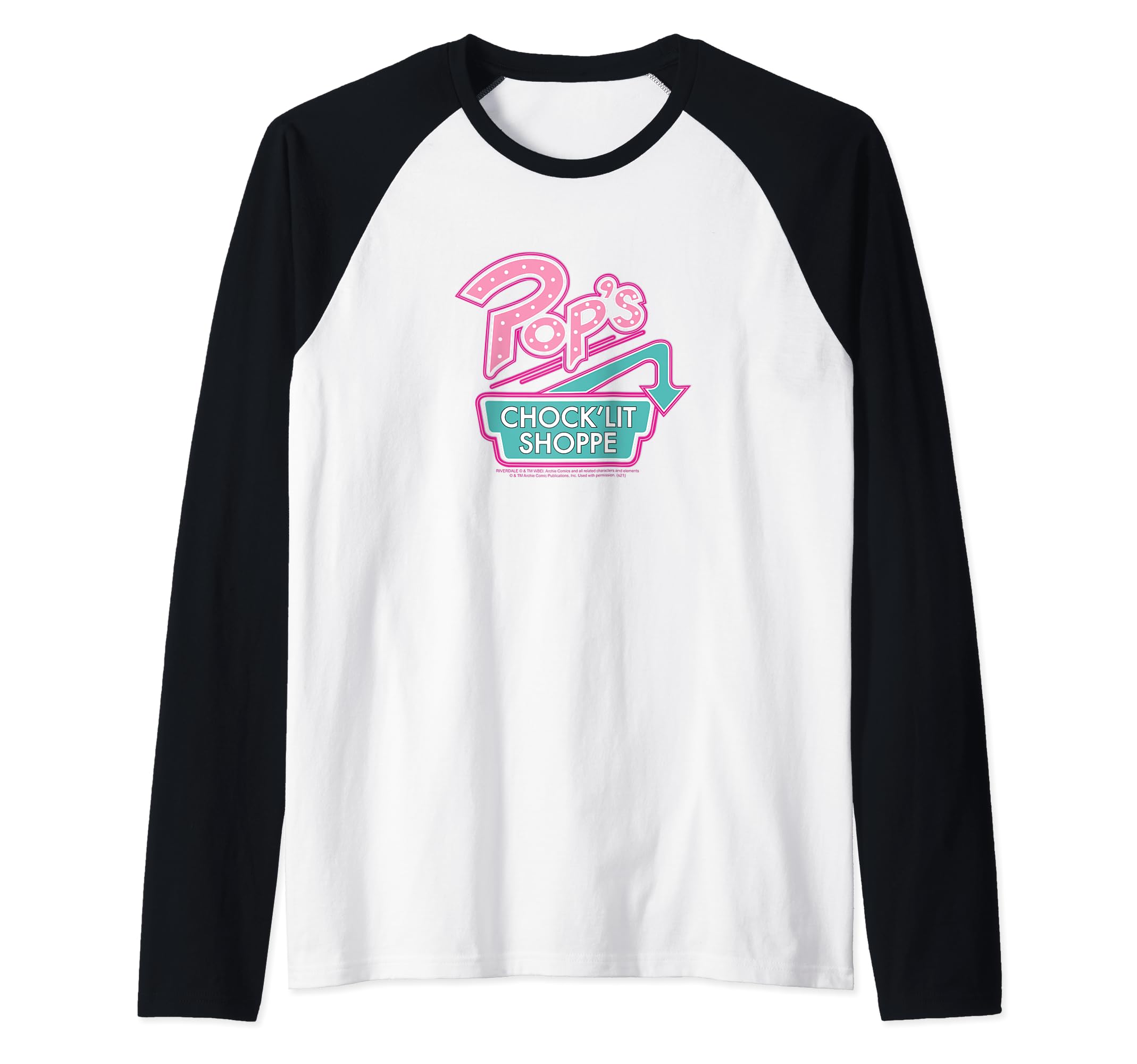Riverdale Pop's Chock'lit Shoppe Raglan Baseball Tee