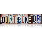 Vintage Dirt Bike Dr Metal Tin Signs Street Signs Wall Decor 16 x 4 Inches