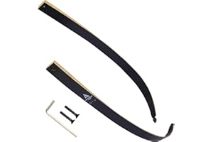 Lightning Archery Takedown Hunting Recurve Bow Limbs Replacements 25-60lbs with 2pack Screw Limbs Bolt