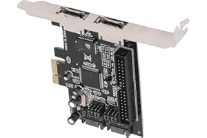 Dpofirs PCIe to Controller Card, 2-Port ESATA and Adapter Card with 3Gbps Speed, Supports ATAIDE Hard Drives for Desktop, Plu