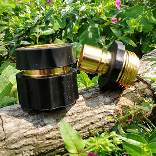 PLG Garden Hose Quick Connector with Flow Stopper-Internal Shut Off Valve - Thumbnail 5