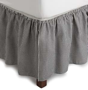 Amazon.com: Logan Gingham Check Print 18-Inch Dust Ruffle ...