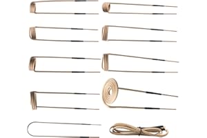 DOJQAN Upgrated 10Pcs Induction Heater Coil Kit,magnetic induction coil insulation is not easy to come off, high durability suitable for magnetic induction heater