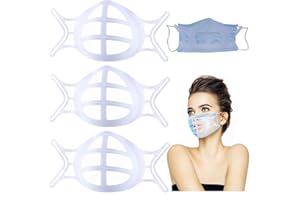 CUPID'S ARROW 3D Face Mask Inner Support Frame - Cool Mask Bracket with Hook - for Fastening Bracket-Face Protection Lipstick (white 3PCS)