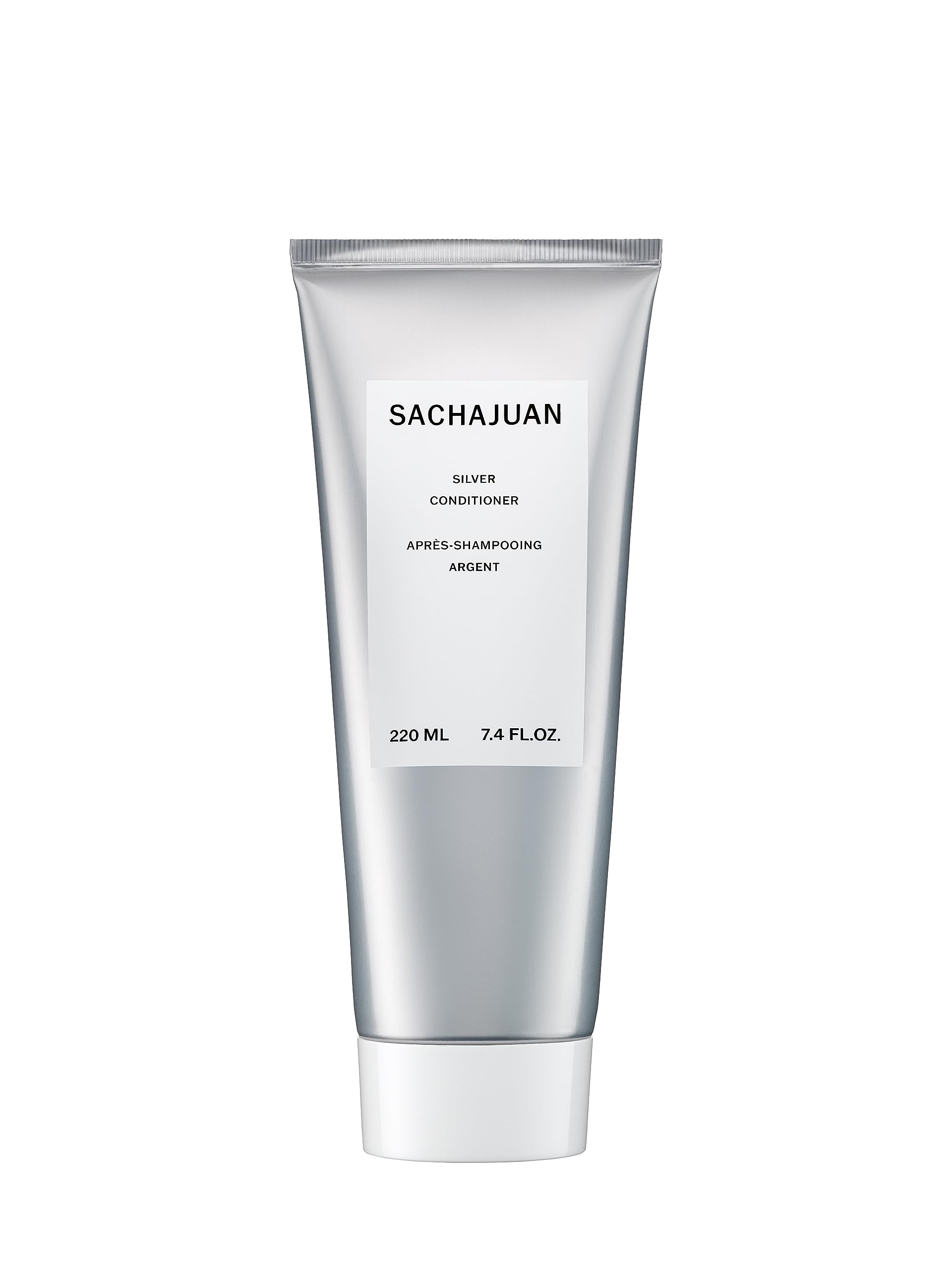 SACHAJUAN Silver Conditioner 220ml Designed To Neutralize Yellow & Brassy Tones In Blonde, Bleached and Grey Hair. Purple Conditioner Adds Volume, Shine And Hydration While Enhancing Cool Tones.