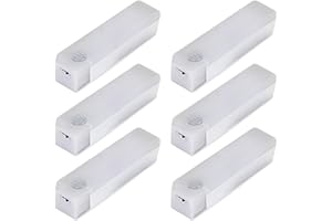6PCS Magnetic Rechargeable LED Lights 4 Inch Dimmable Motion Sensor Light Indoor for Closet Under Cabinet Kitchen Counter War