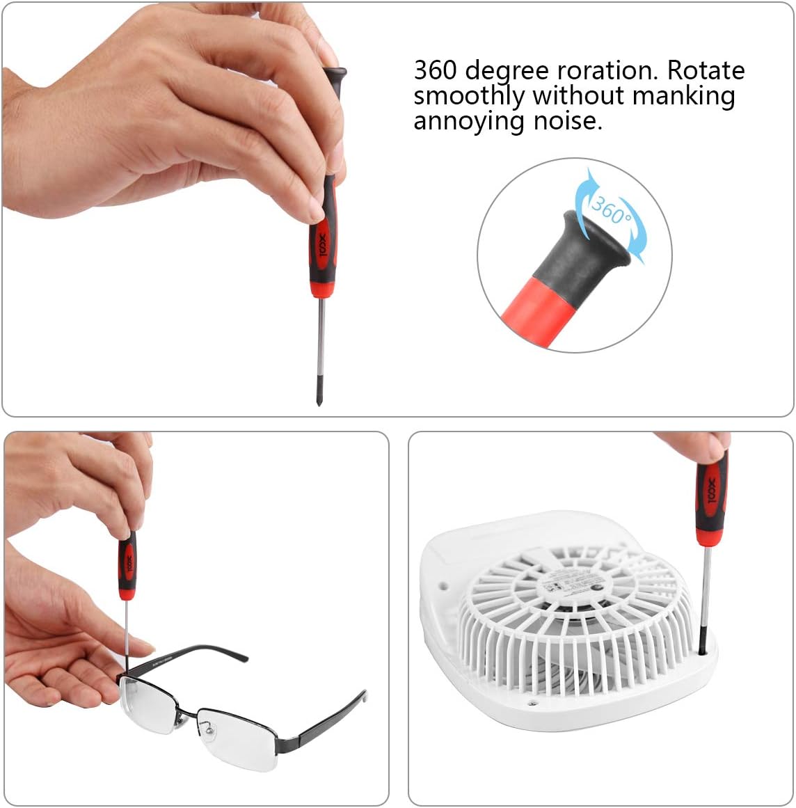 Screwdriver Set, XOOL Professional Screwdriver Set with Case, Torx Phillips Slotted Hex Pozi Non-Slip Precision Screwdriver Set, 42 PCS Heavy Duty Magnetic Tips for Home Repair,Improvement,Craft: Home Improvement